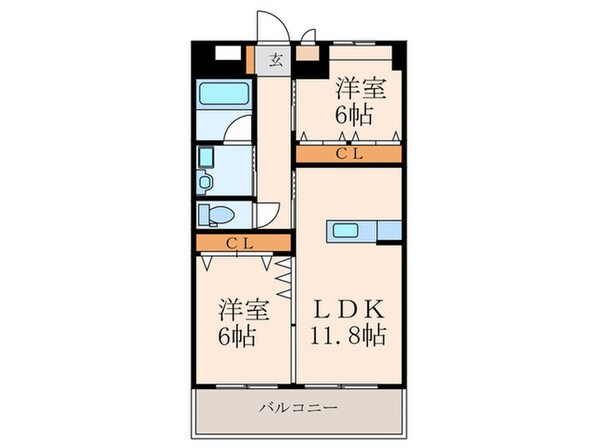 リ－ド大手町の物件間取画像